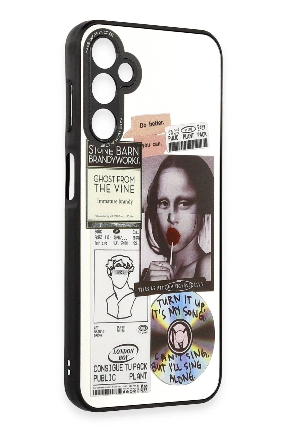 CepteToptan Newface Samsung Galaxy A04S Kılıf Mirror Desenli Kapak - Mirror - 2