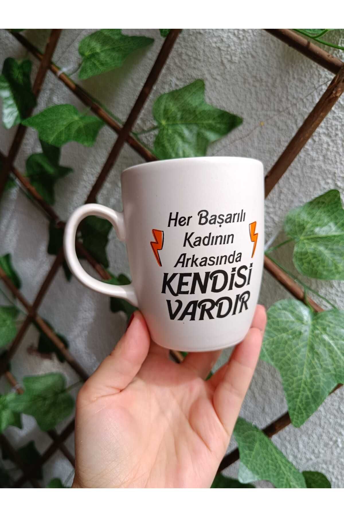 Fallinlove Her Başarılı Kadının Arkasında Kendisi Vardır Mottolu Kupa