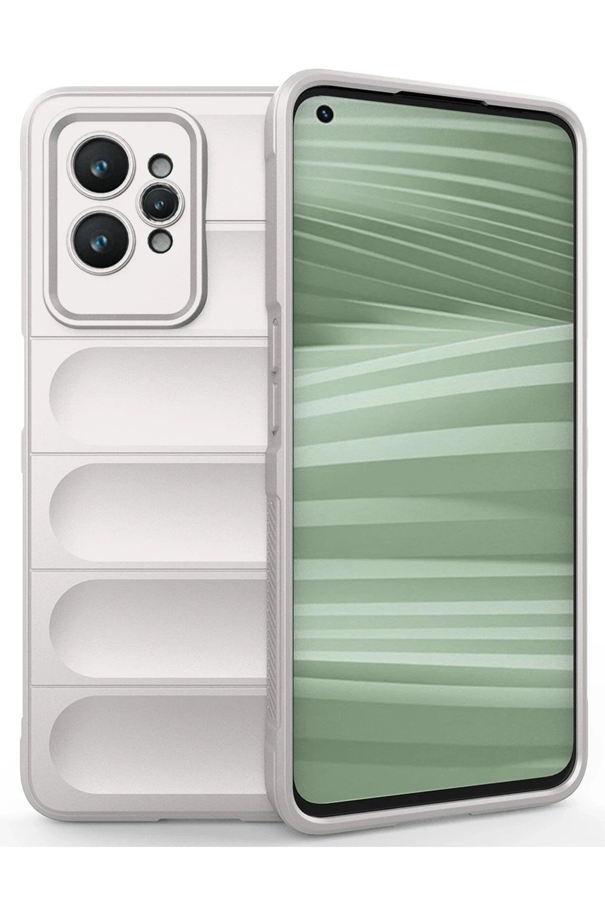 CepteToptan Newface Realme GT2 Pro 5G Kılıf Optimum Silikon - Krem