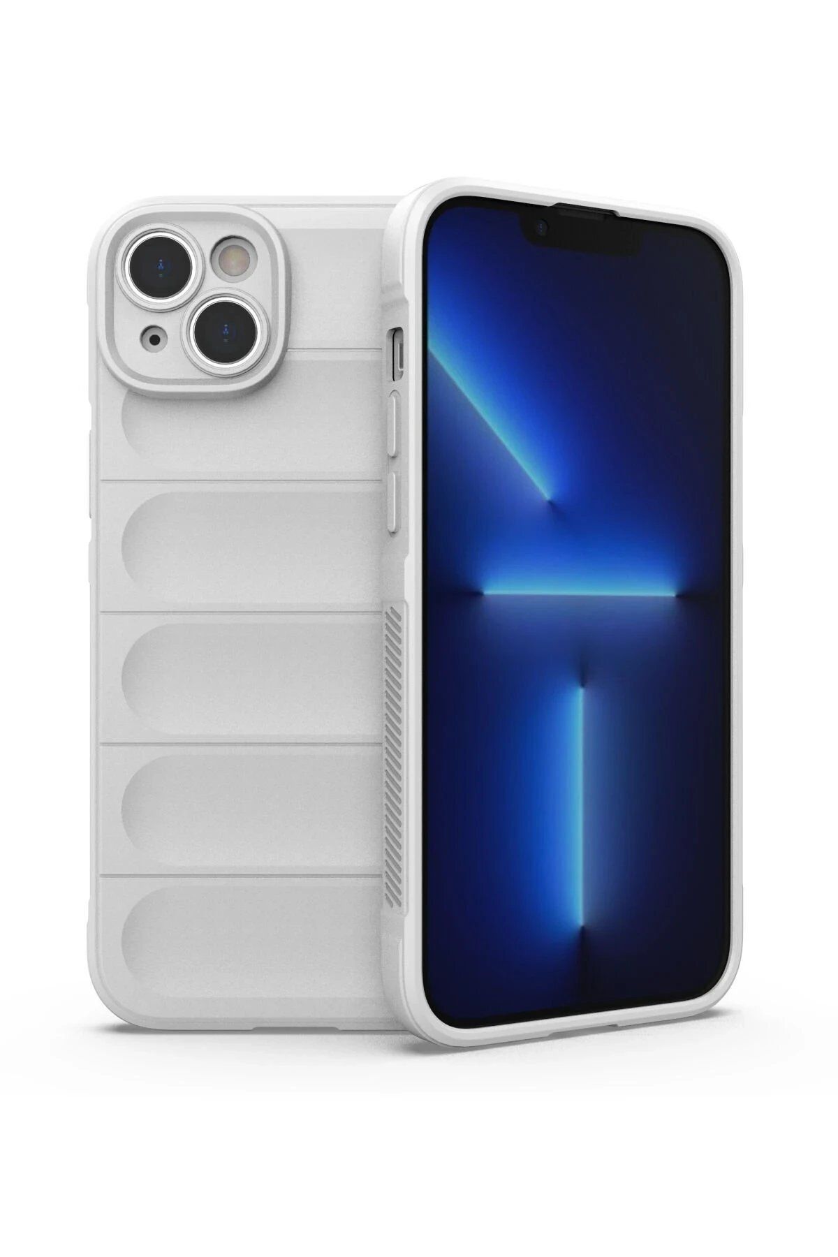 CepteToptan Newface iPhone 15 Kılıf Optimum Silikon - Krem
