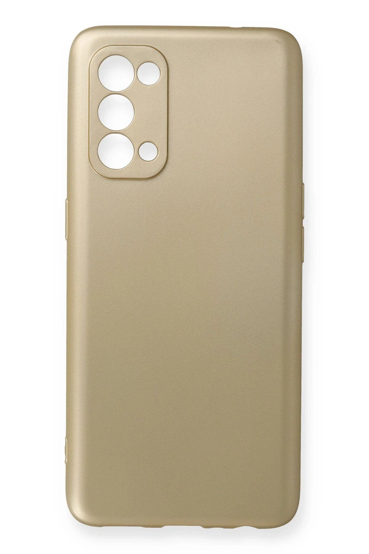CepteToptan Newface Oppo Reno 5 Pro Kılıf First Silikon - Gold