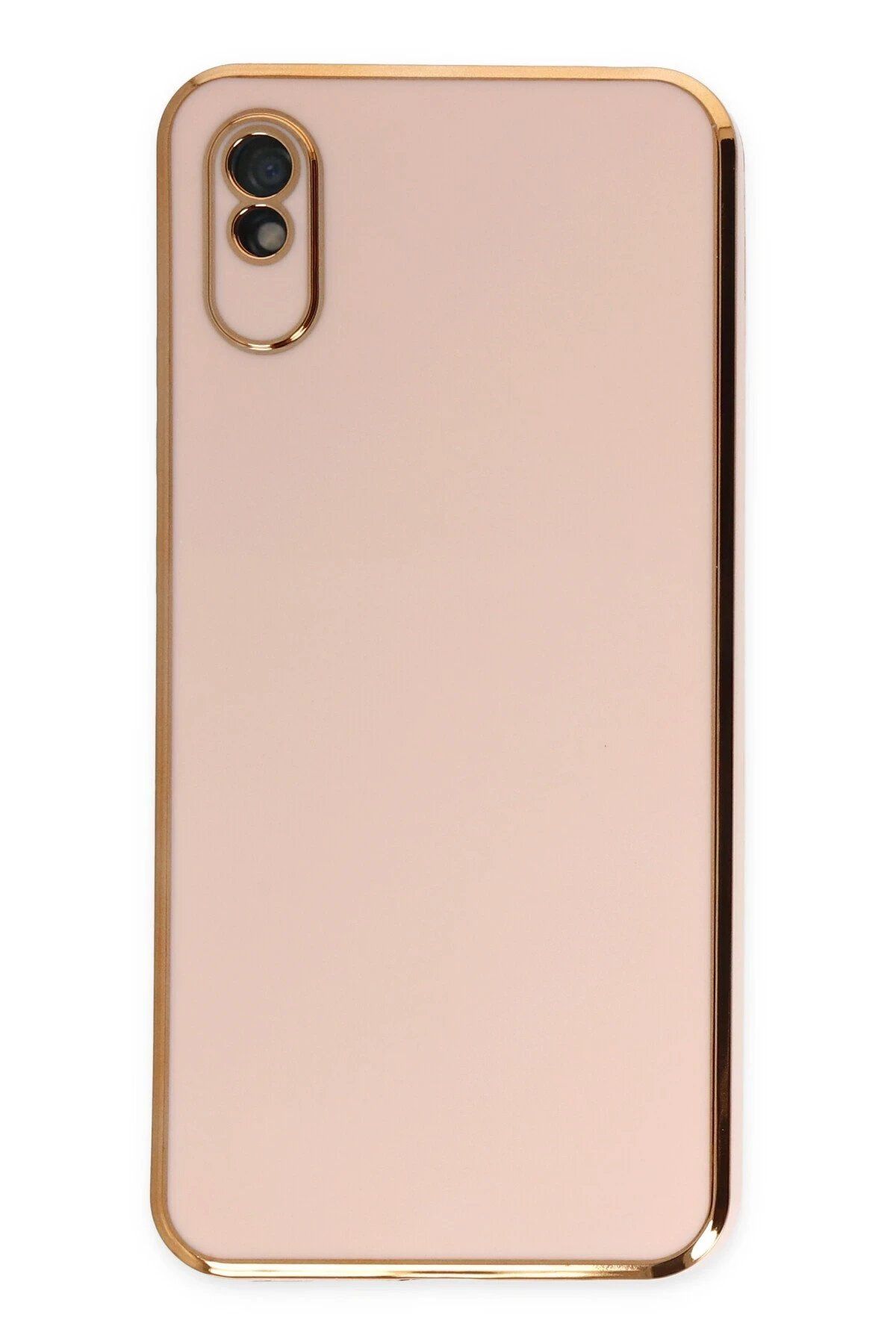 Toptan Bulurum Newface Xiaomi Redmi 9A Kılıf Volet Silikon - Pembe