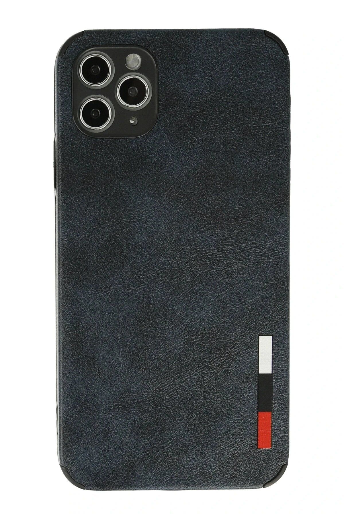 Balesso Newface Iphone 11 Pro Max Kılıf Loop Deri Silikon - Lacivert
