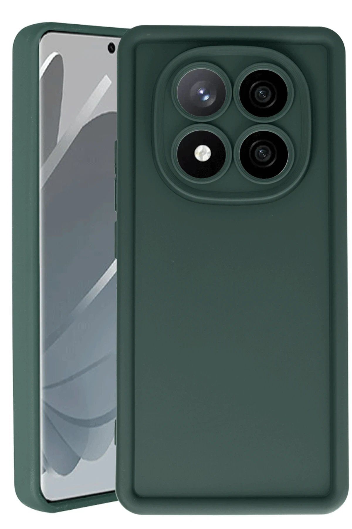 CepteToptan Newface Xiaomi Redmi Note 14 Pro 4G Kılıf Viera Silikon - Koyu Yeşil