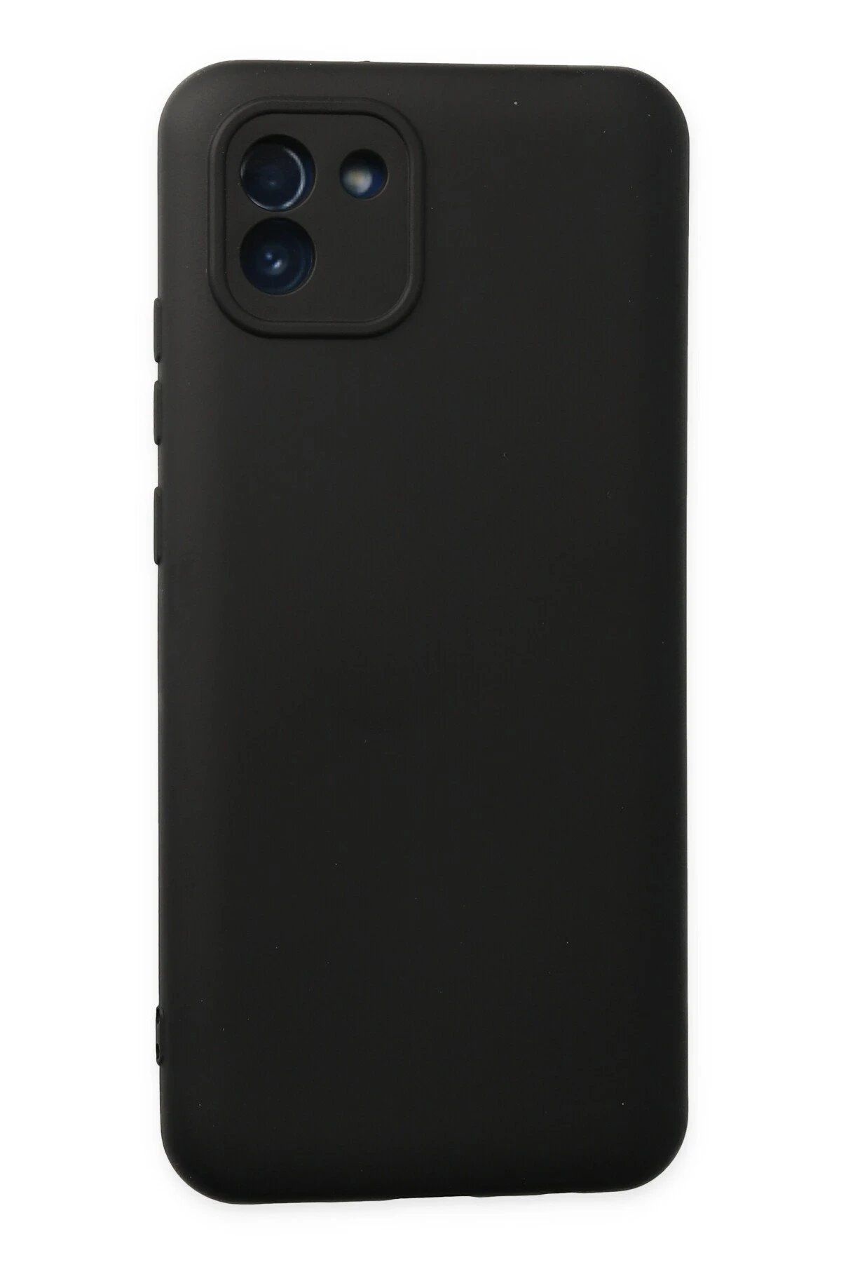 nerede bulurum Newface Samsung Galaxy A03 Kılıf Nano içi Kadife Silikon - Siyah
