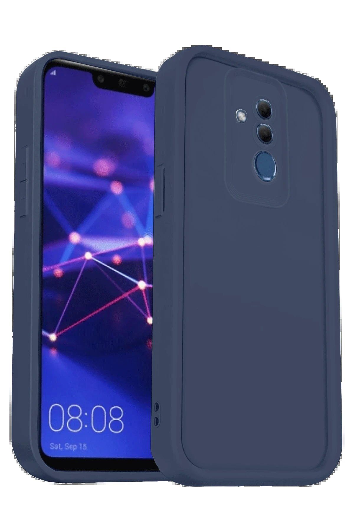CepteToptan Newface Huawei Mate 20 Lite Kılıf Viera Silikon - Lacivert