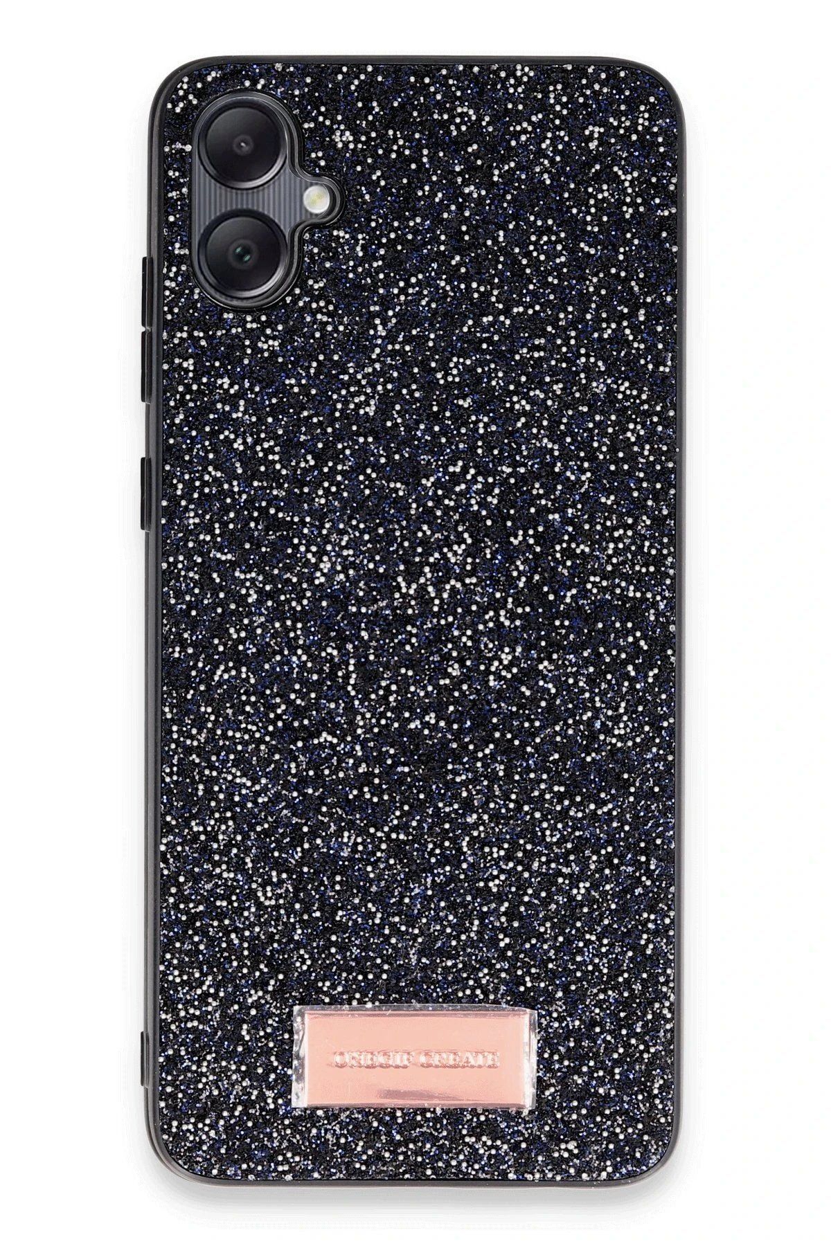 CepteToptan Onegif Samsung Galaxy A05 Bright Simli Kapak - Siyah