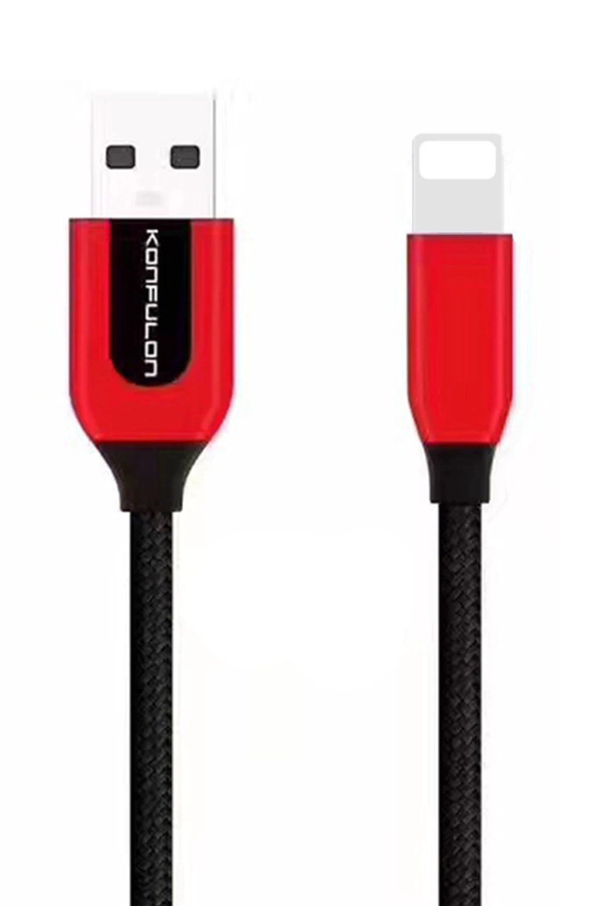 Toptan Bulurum Konfulon S51 Lightning Kablo iphone Uyumlu 1M 3A - Kırmızı