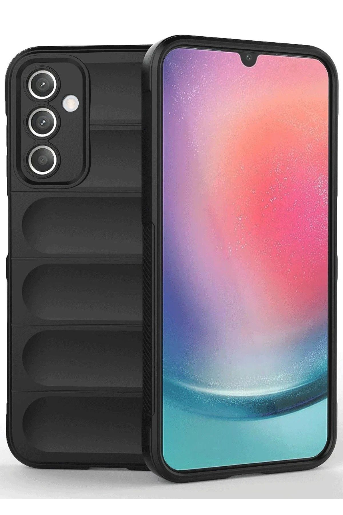CepteToptan Newface Samsung A36 Kılıf Optimum Silikon - Siyah