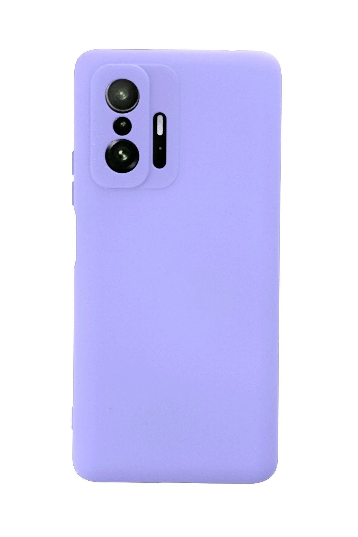 CepteToptan Newface Xiaomi Mi 11T Pro Kılıf Nano içi Kadife Silikon - Lila