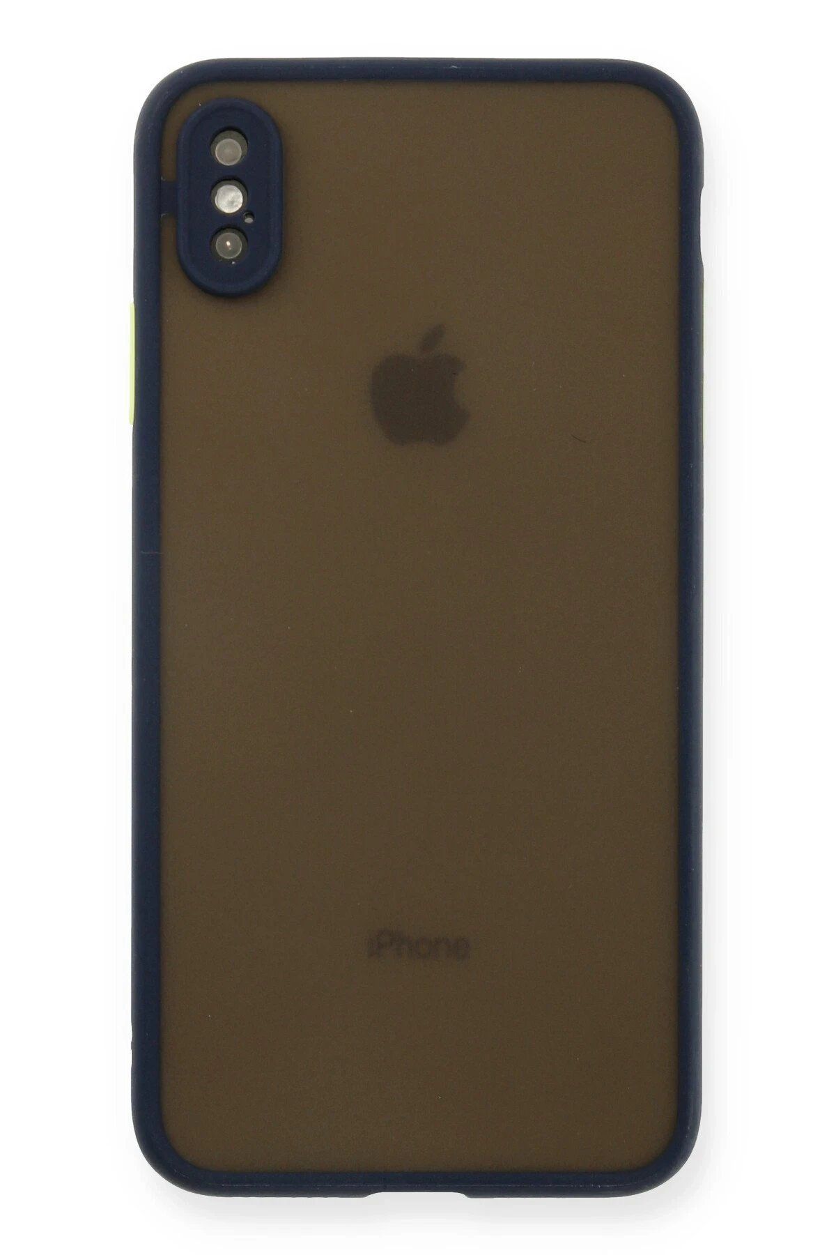 CepteToptan Newface iPhone XS Max Kılıf Montreal Silikon Kapak - Lacivert