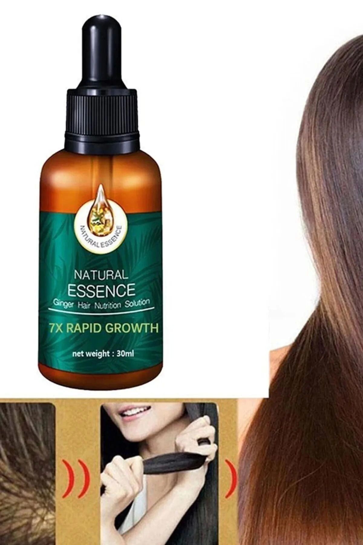 DENİZBİLİŞİM Natural 7Days 7X Rapid Growth Hair Treatment Serum 30 Ml Saç Bakım Ve Onarıcı Serum