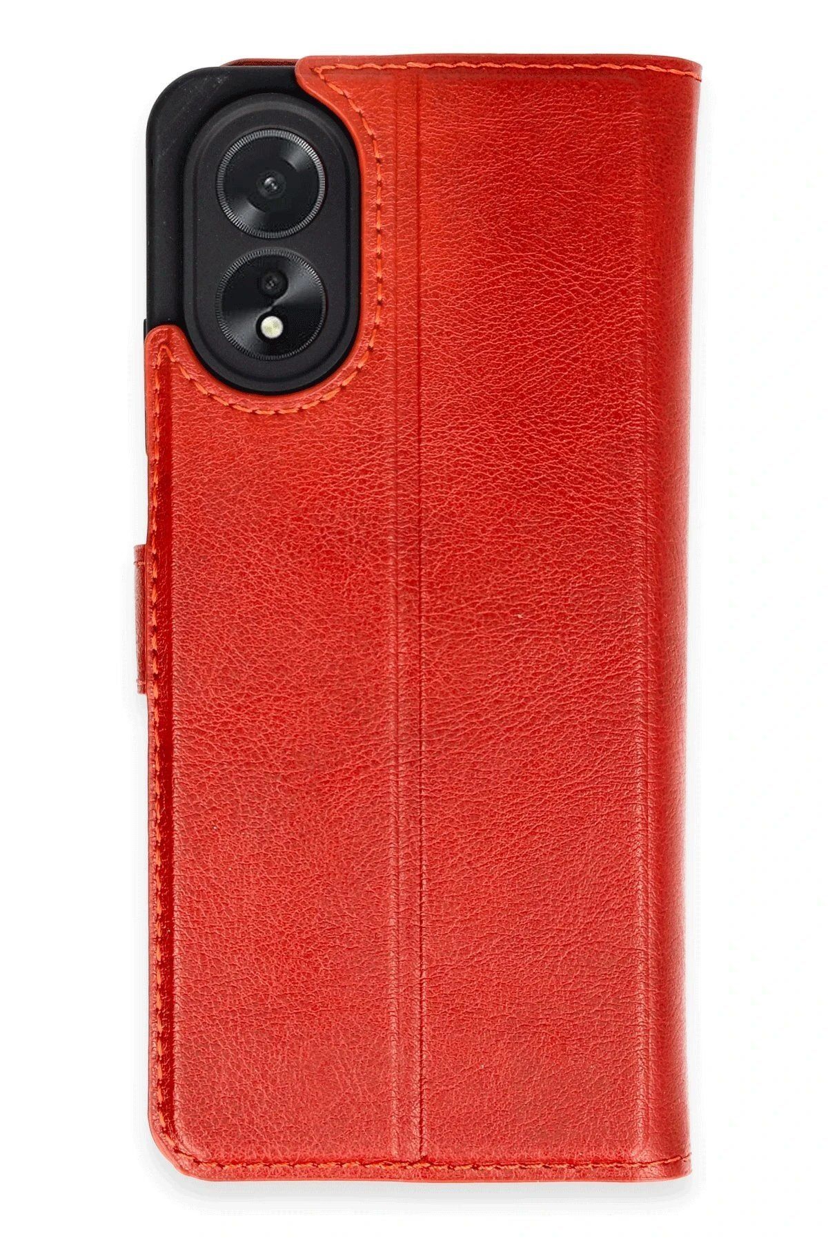 CepteToptan Newface Oppo A38 Kılıf Trend S Plus Kapaklı Kılıf - Kırmızı