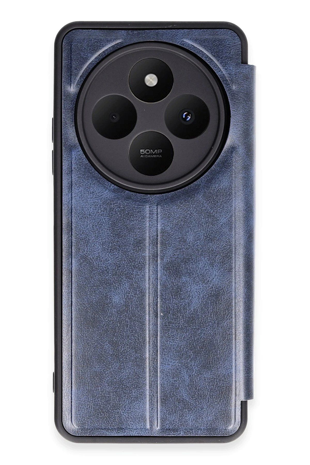 CepteToptan Newface Xiaomi Redmi 14C Kılıf Flip Cover - Lacivert