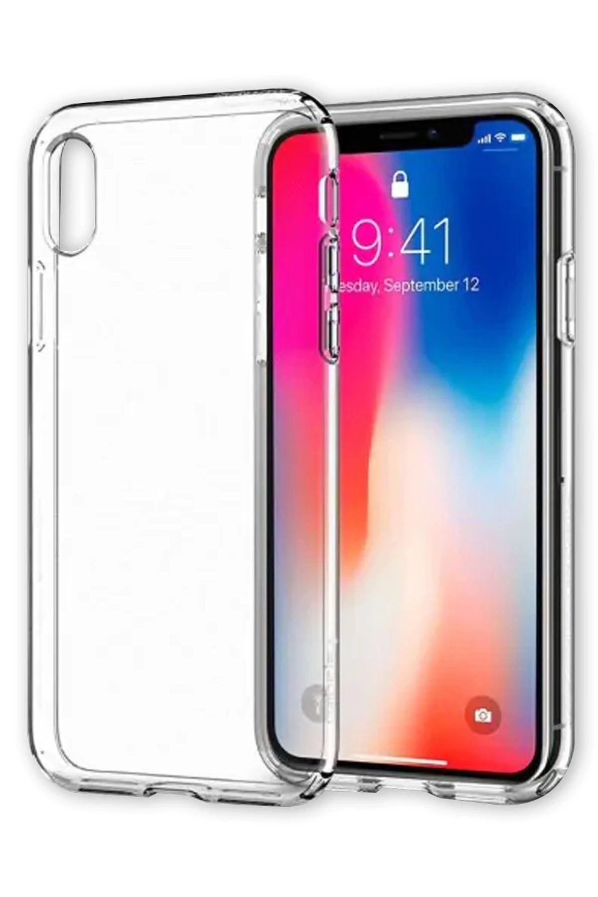 BIGBOYCL iPhone XS Max Kılıf Lüx Şeffaf Silikon – Darbe Koruma