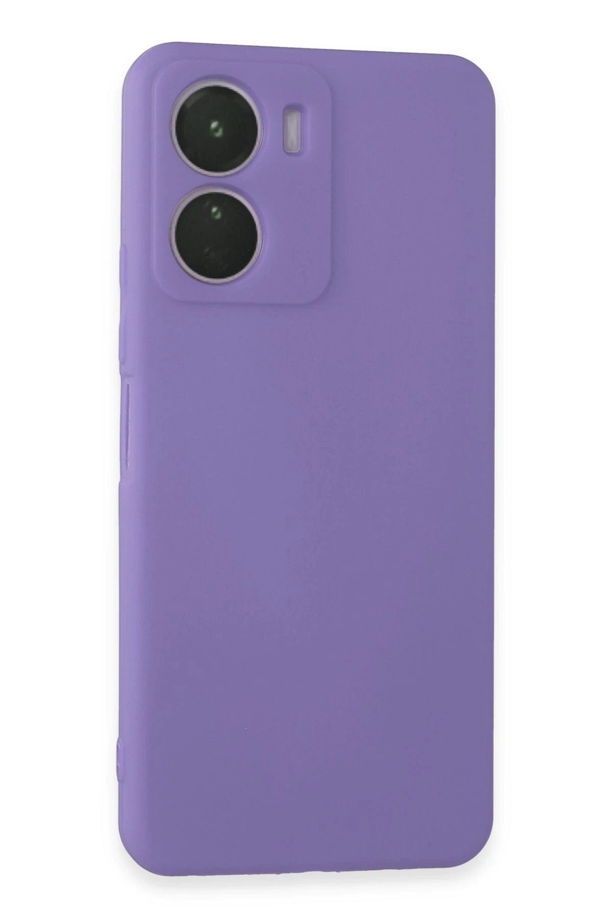 CepteToptan Newface Vivo Y16 Kılıf First Silikon - Lila