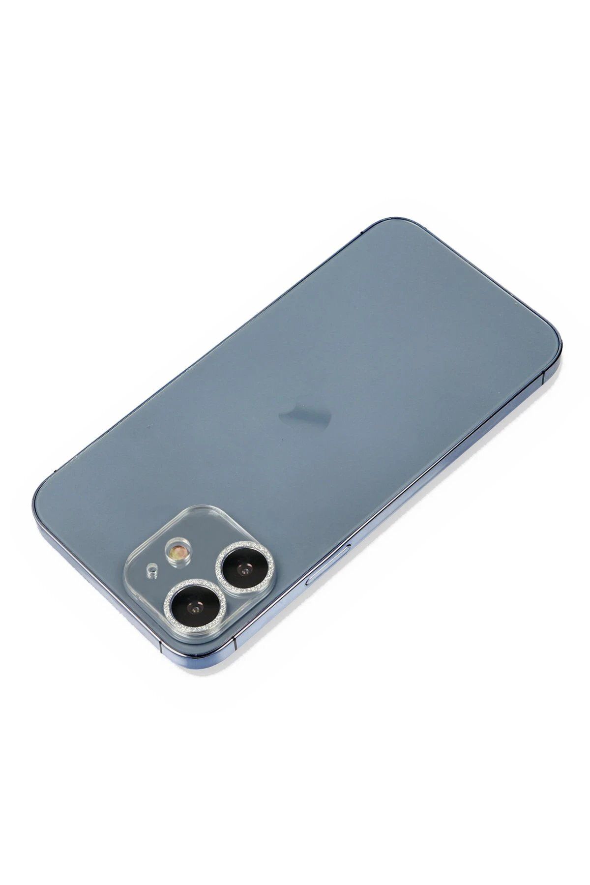 CepteToptan iPhone 12 Shine Uyumlu Kamera Lens Koruma Cam - Gümüş