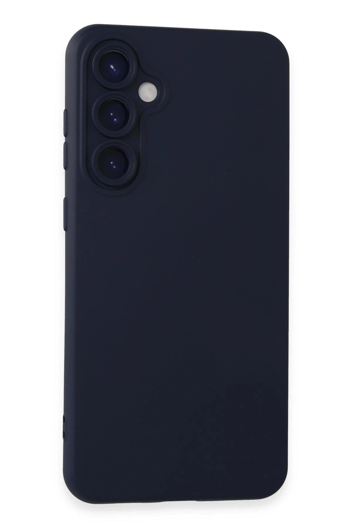 CepteToptan Newface Samsung Galaxy S24 Kılıf Nano içi Kadife Silikon - Lacivert