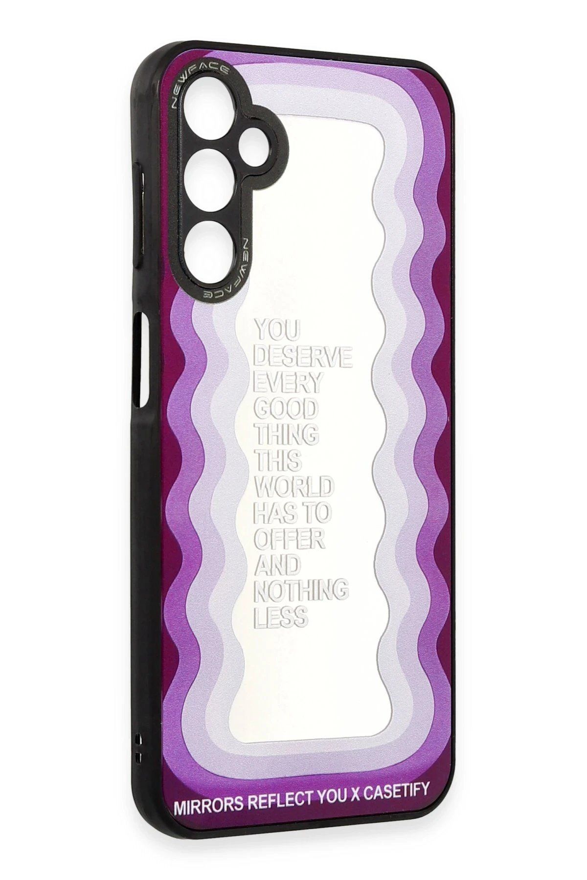 CepteToptan Newface Samsung Galaxy A04S Kılıf Mirror Desenli Kapak - Mirror - 5