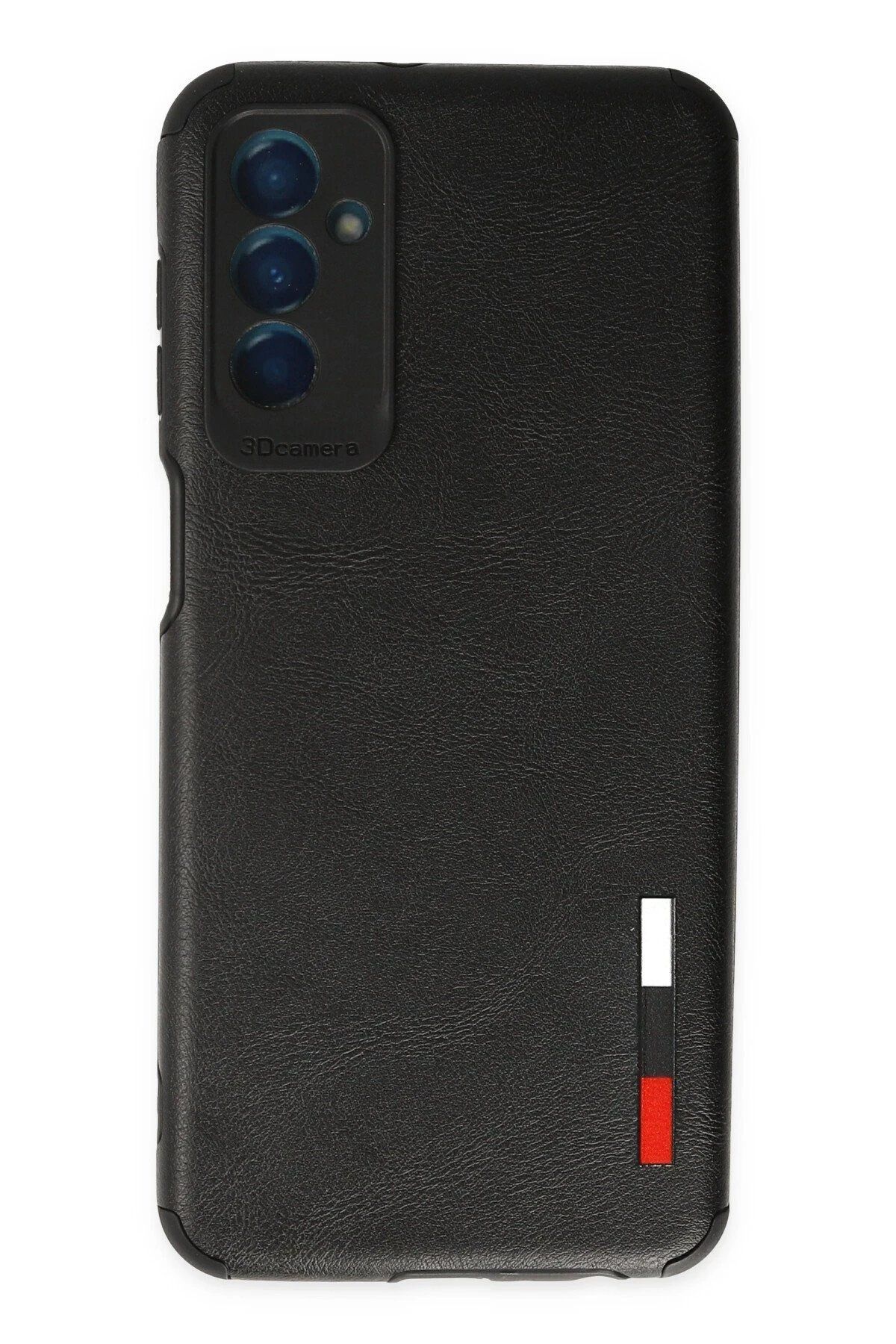 CepteToptan Newface Samsung Galaxy M13 Kılıf Loop Deri Silikon - Siyah