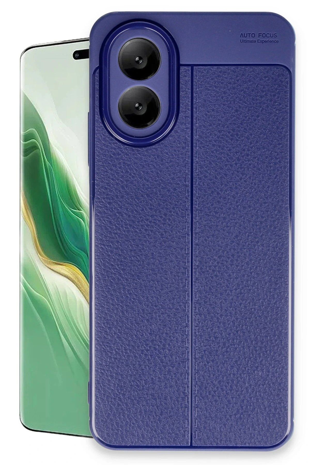 CepteToptan Newface Oppo A38 Kılıf Auto Focus Kapak - Lacivert