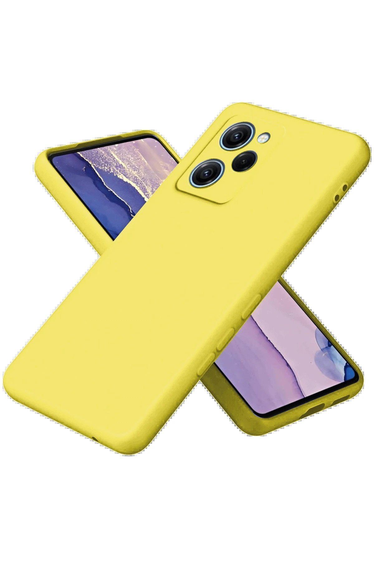 Toptan Bulurum Xiaomi Poco X5 Pro 5G Nano içi Kadife Silikon - Sarı