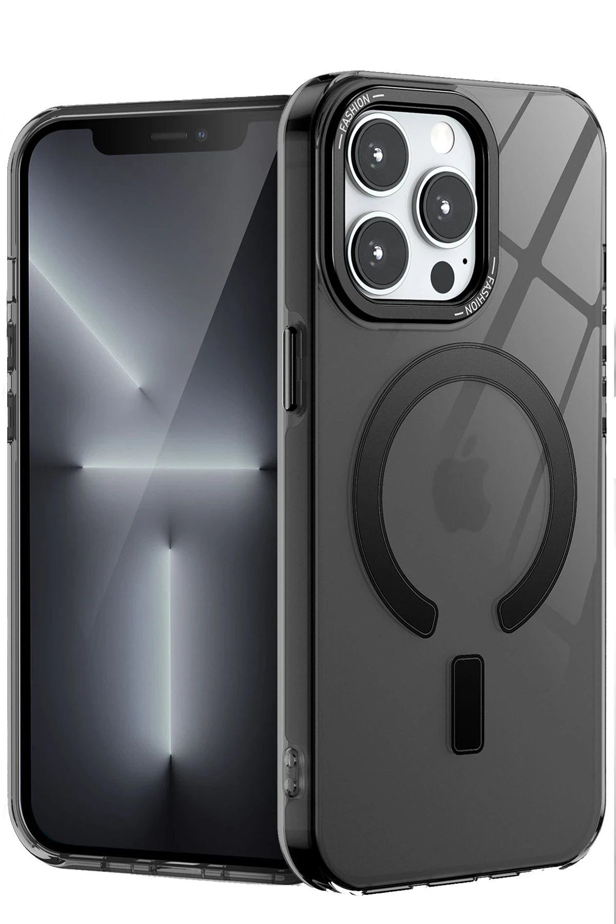 Balesso Newface Iphone 15 Pro Kılıf Troy Magsafe Kapak - Siyah