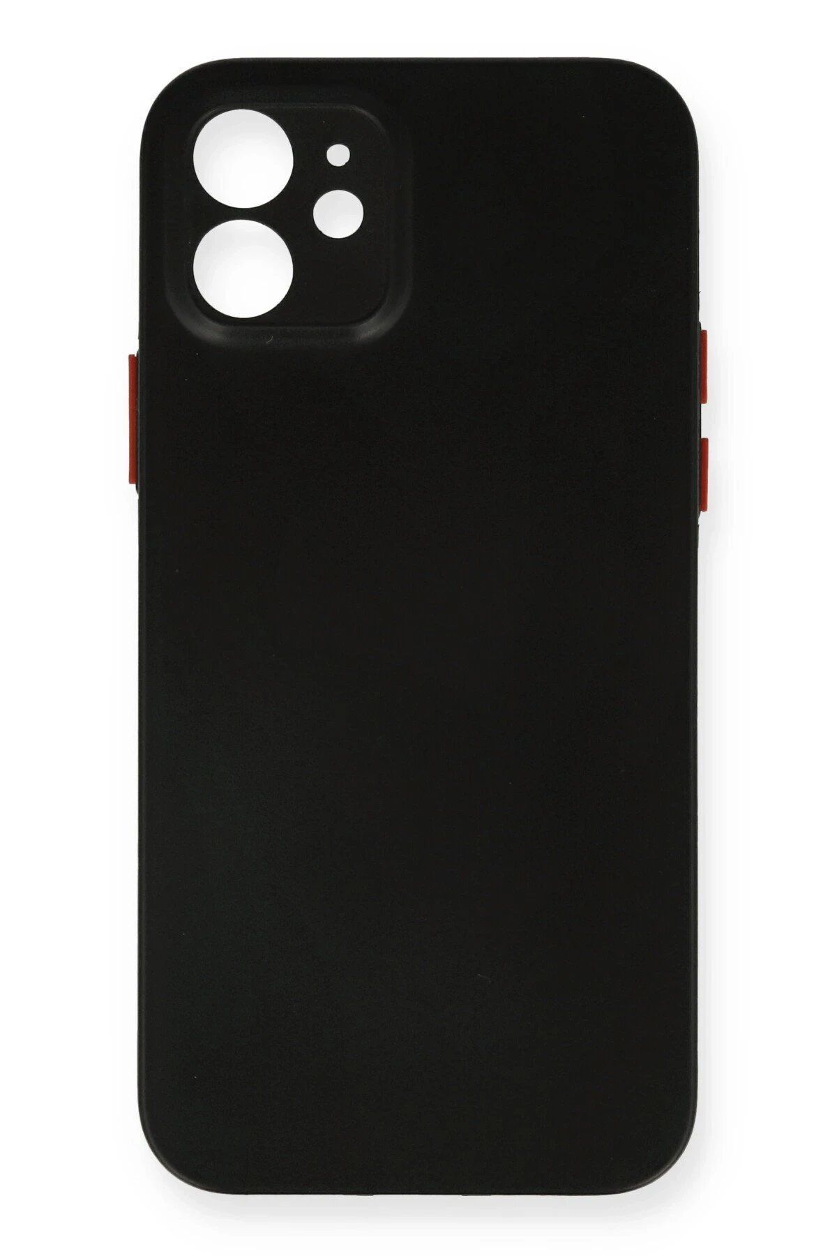 CepteToptan Newface iPhone 12 Kılıf PP Ultra İnce Kapak - Siyah