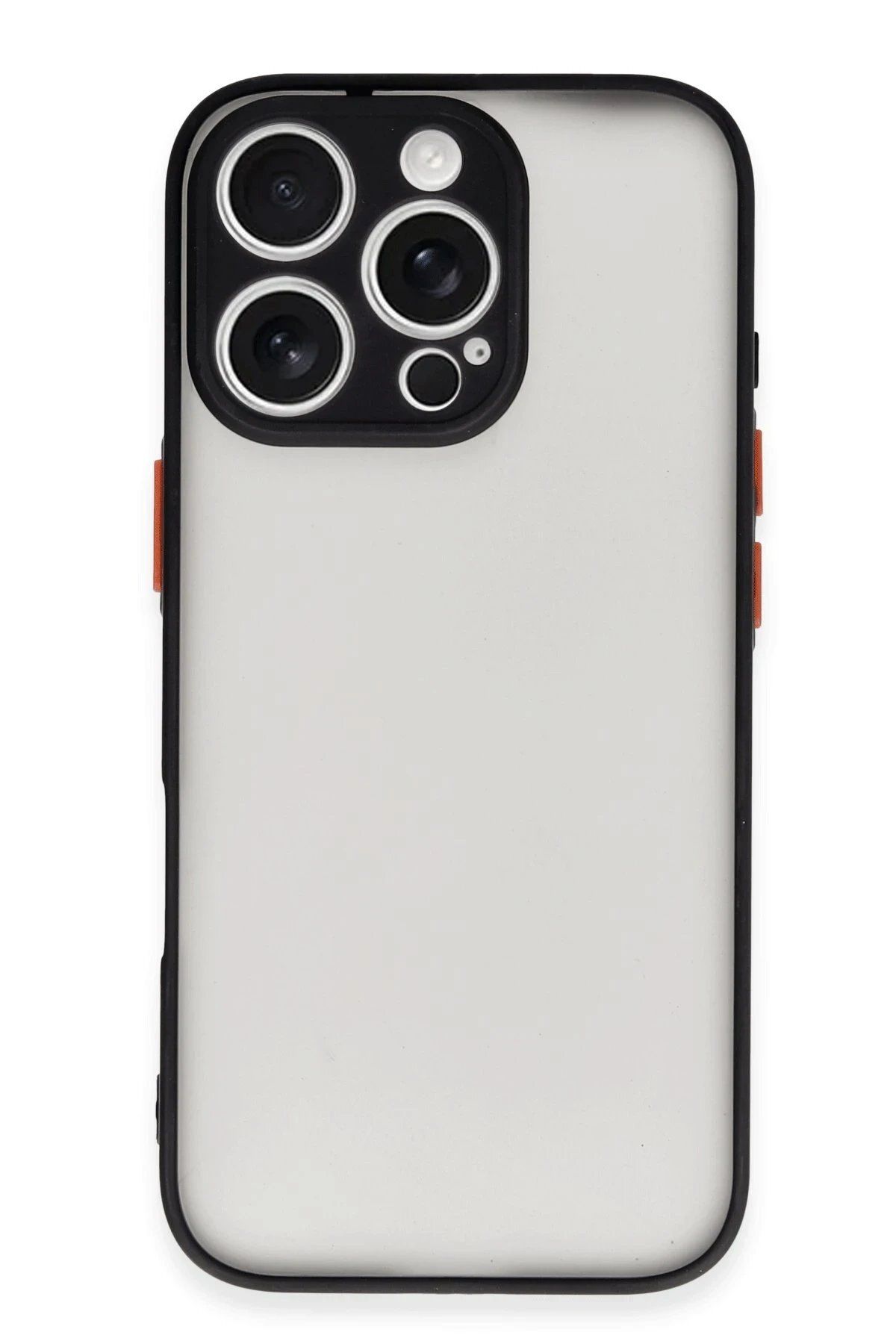CepteToptan Newface iPhone 16 Pro Kılıf Montreal Silikon Kapak - Siyah