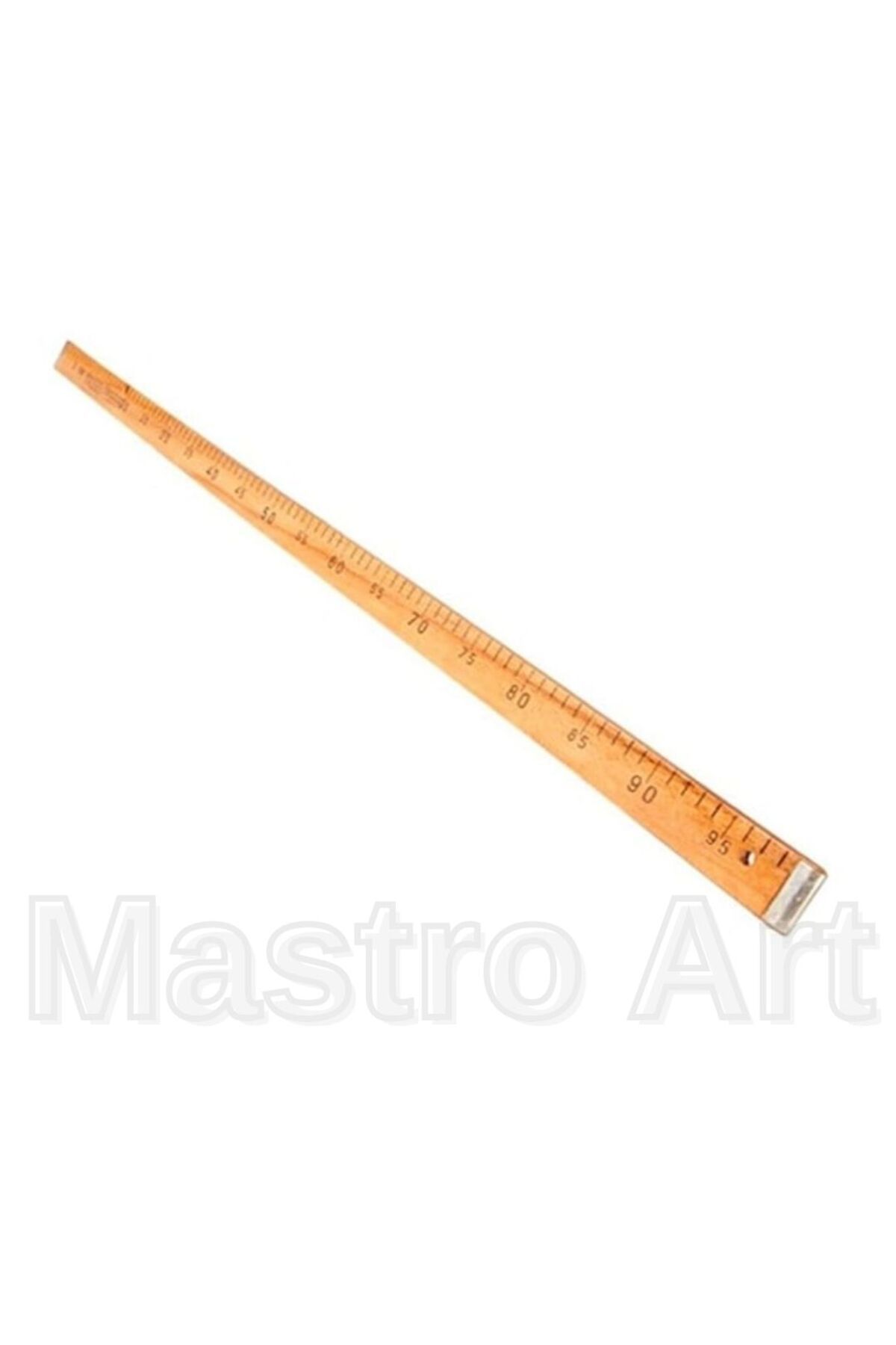 Mastro Art TERZİ VE KUMAŞ METRESİ KAYIN AĞACI AHŞAP KUMAŞ İÇİN 100 CM