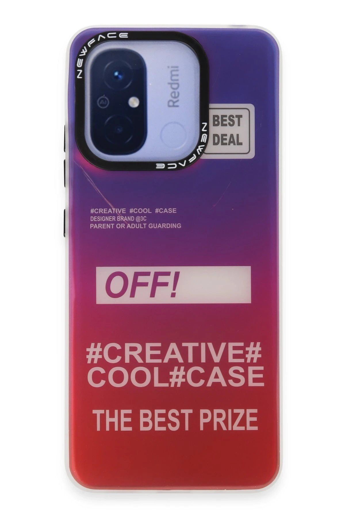 CepteToptan Newface Xiaomi Redmi 12C Kılıf Estoril Desenli Kapak - Estoril - 9