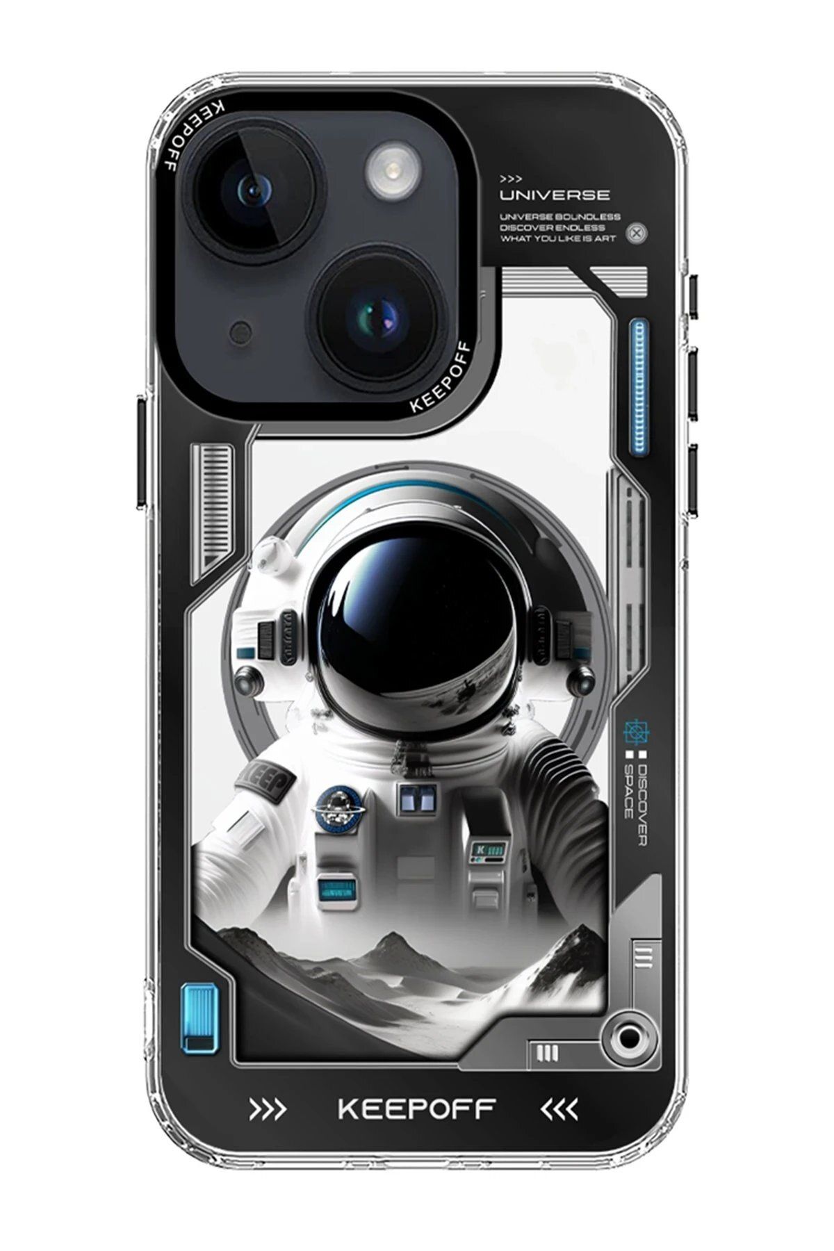 CepteToptan Keep Off iPhone 15 Aerospace Magsafe Kapak - Spaceman