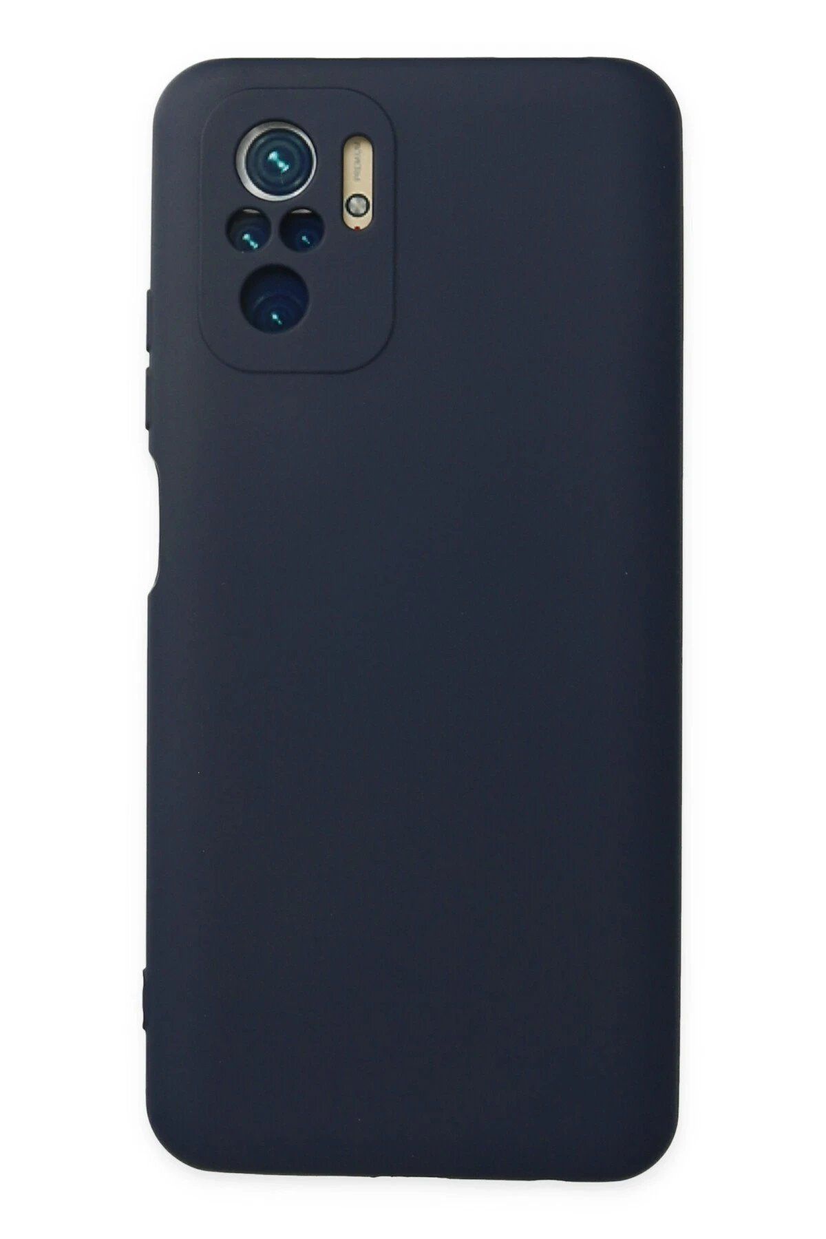 CepteToptan Newface Xiaomi Redmi Note 10 Kılıf Nano içi Kadife Silikon - Lacivert