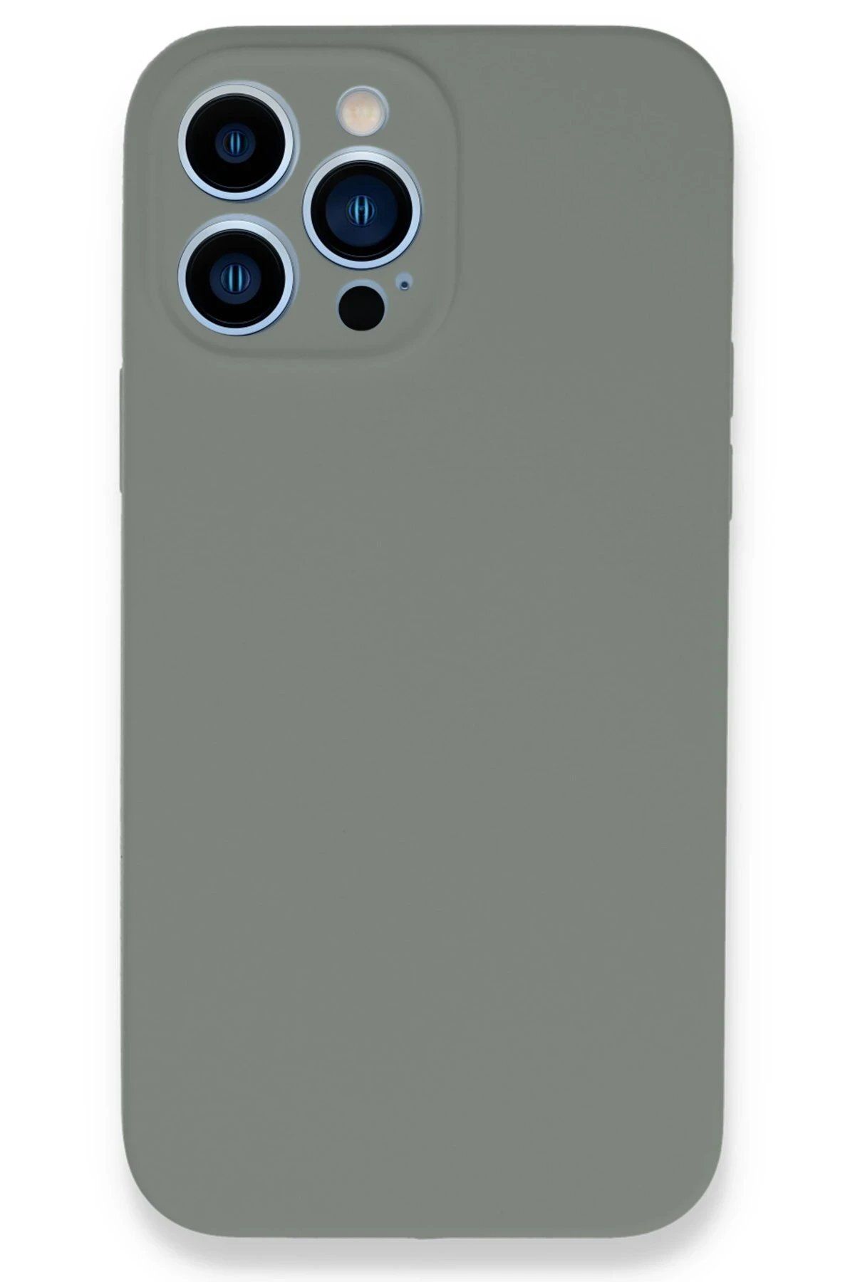 CepteToptan Newface iPhone 13 Pro Max Kılıf Lansman Legant Silikon - Gri