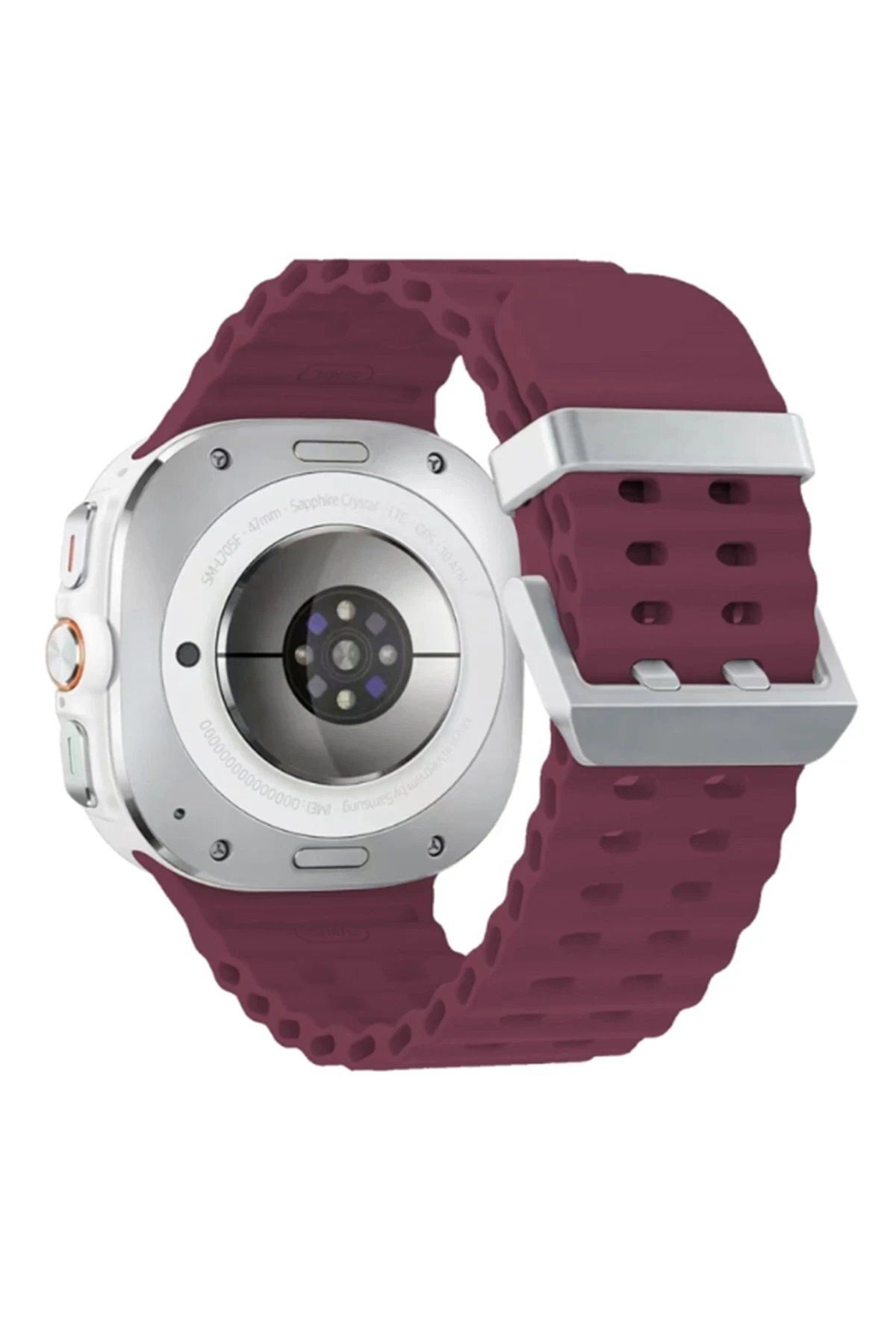 CepteToptan Newface Watch 7 Ultra KR417 Rug Silikon Kordon - Mor