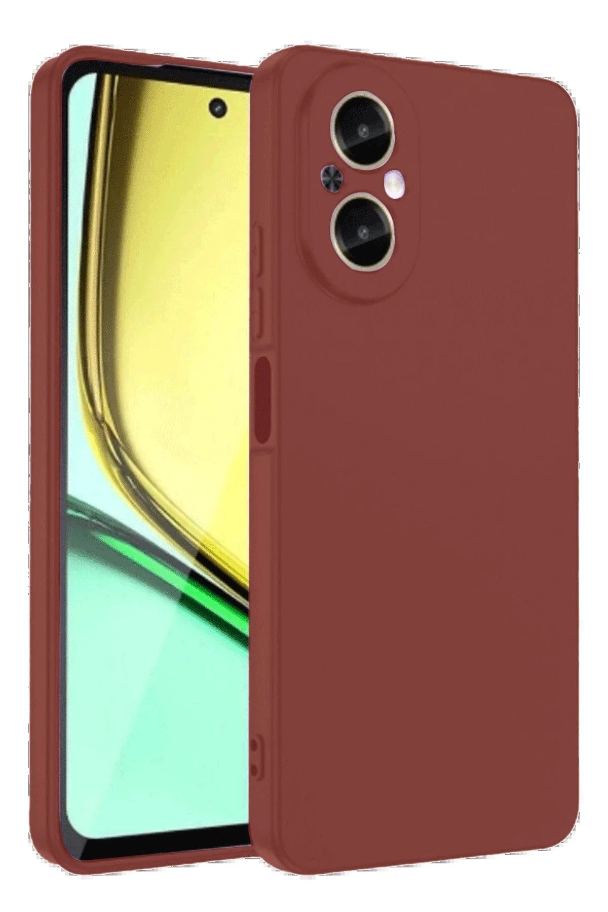 Toptan Bulurum Realme 12 Lite Kılıf First Silikon - Bordo