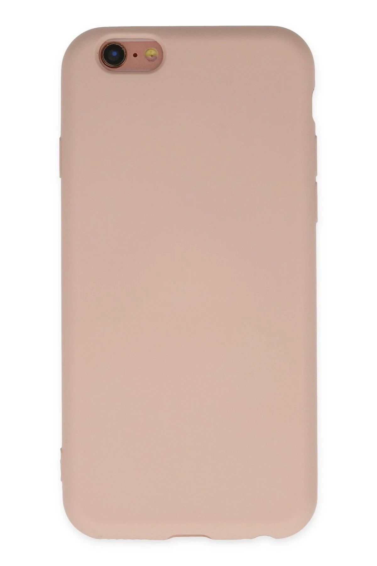 CepteToptan Newface iPhone 6 Kılıf Nano içi Kadife Silikon - Pudra