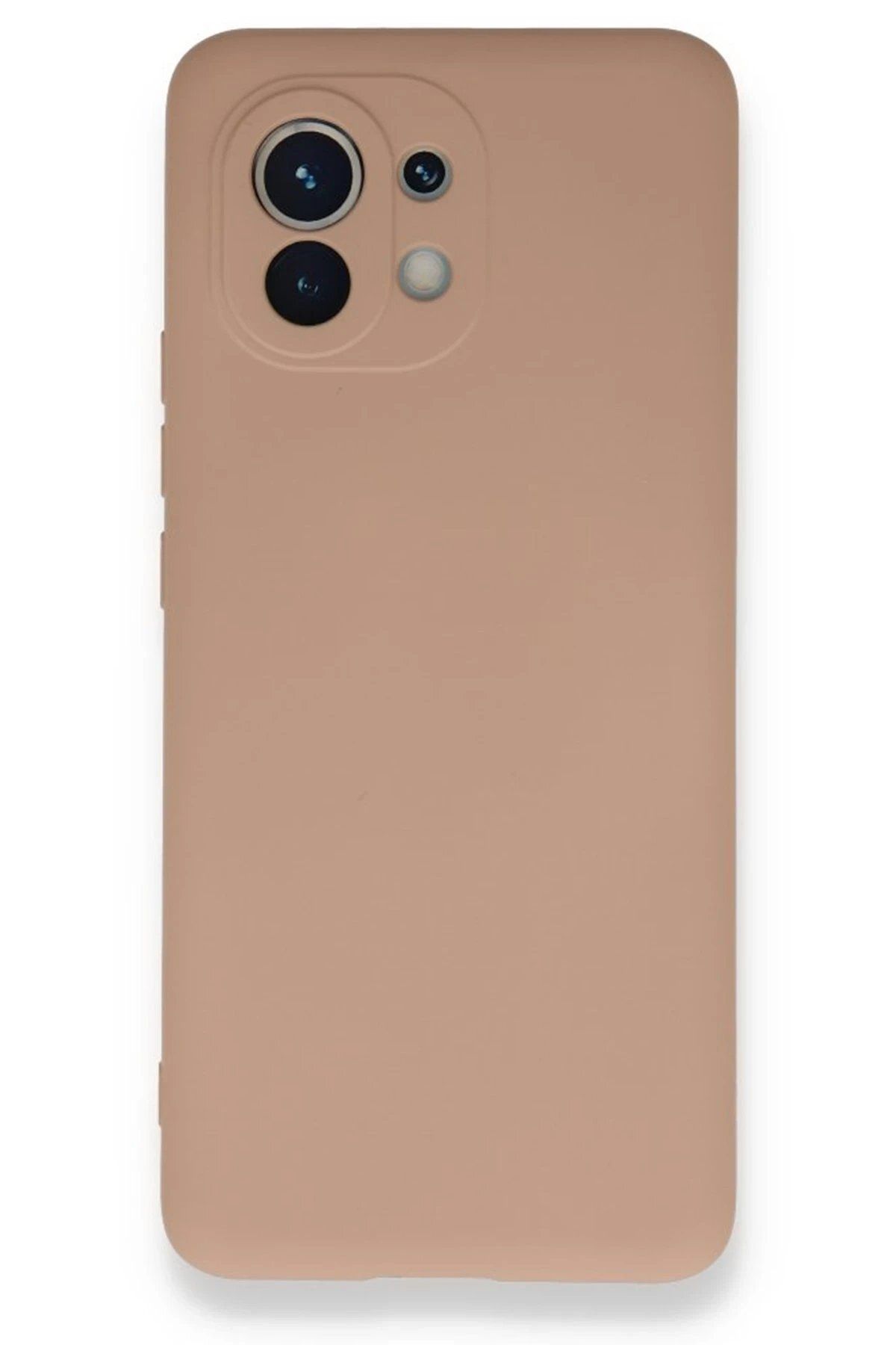 CepteToptan Newface Xiaomi Mi 11 Kılıf Nano içi Kadife Silikon - Pudra