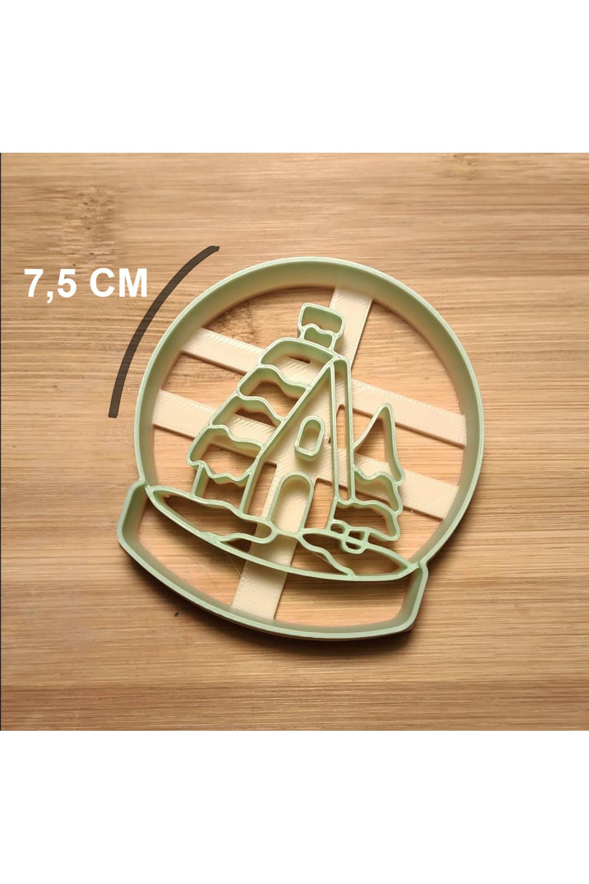 Enbceramic 7,5 CM KAR KÜRESİ SERAMİK & POLİMER KİL KALIP KURABİYE KALIBI