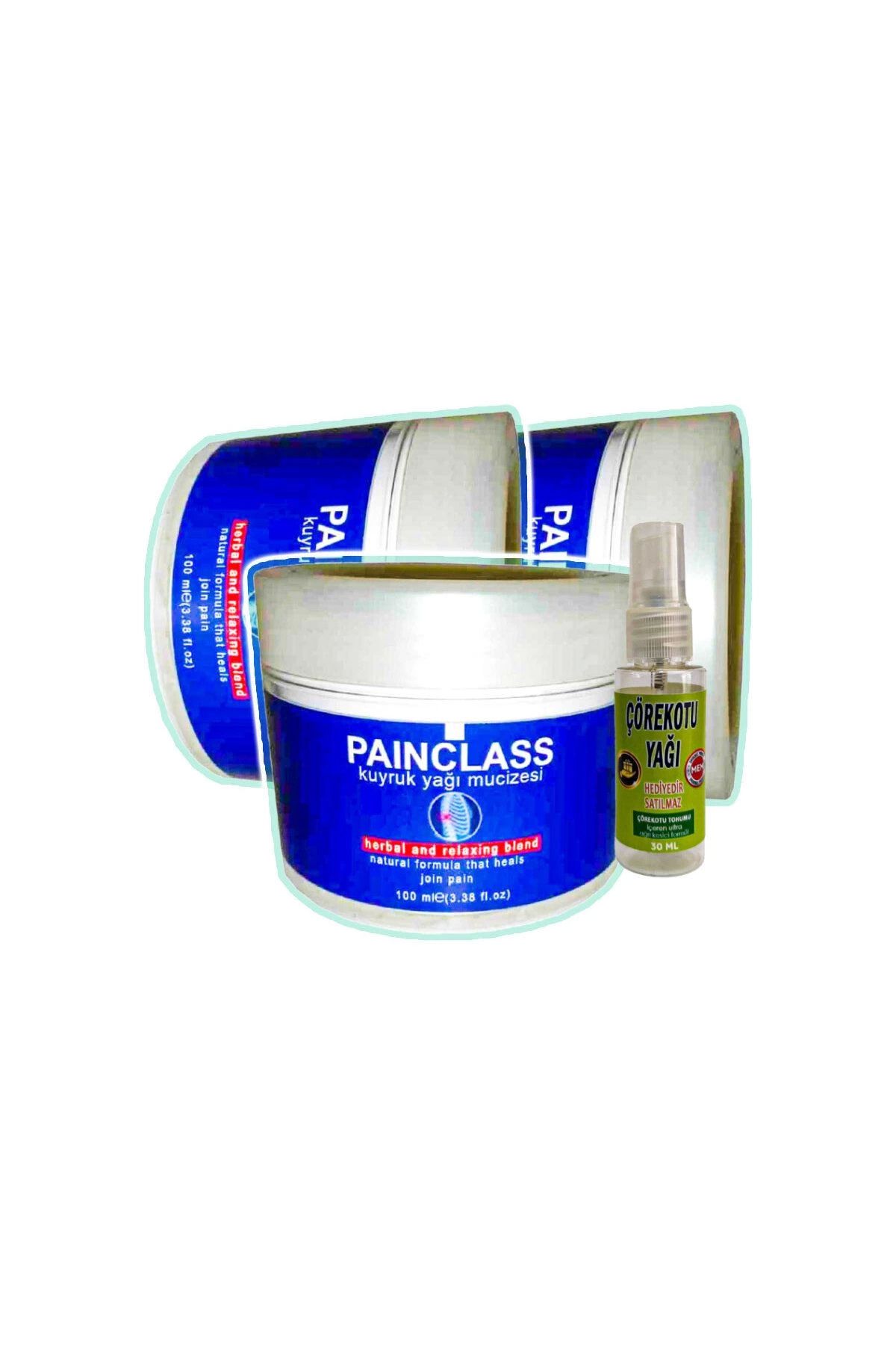 ÖYKÜ VE YİĞİT Painclass Kas Eklem Sızıları İçin Kuyruk Yağı Bakım Kremi 3x100 ml+30 ml Çörek Otu Yağı ile