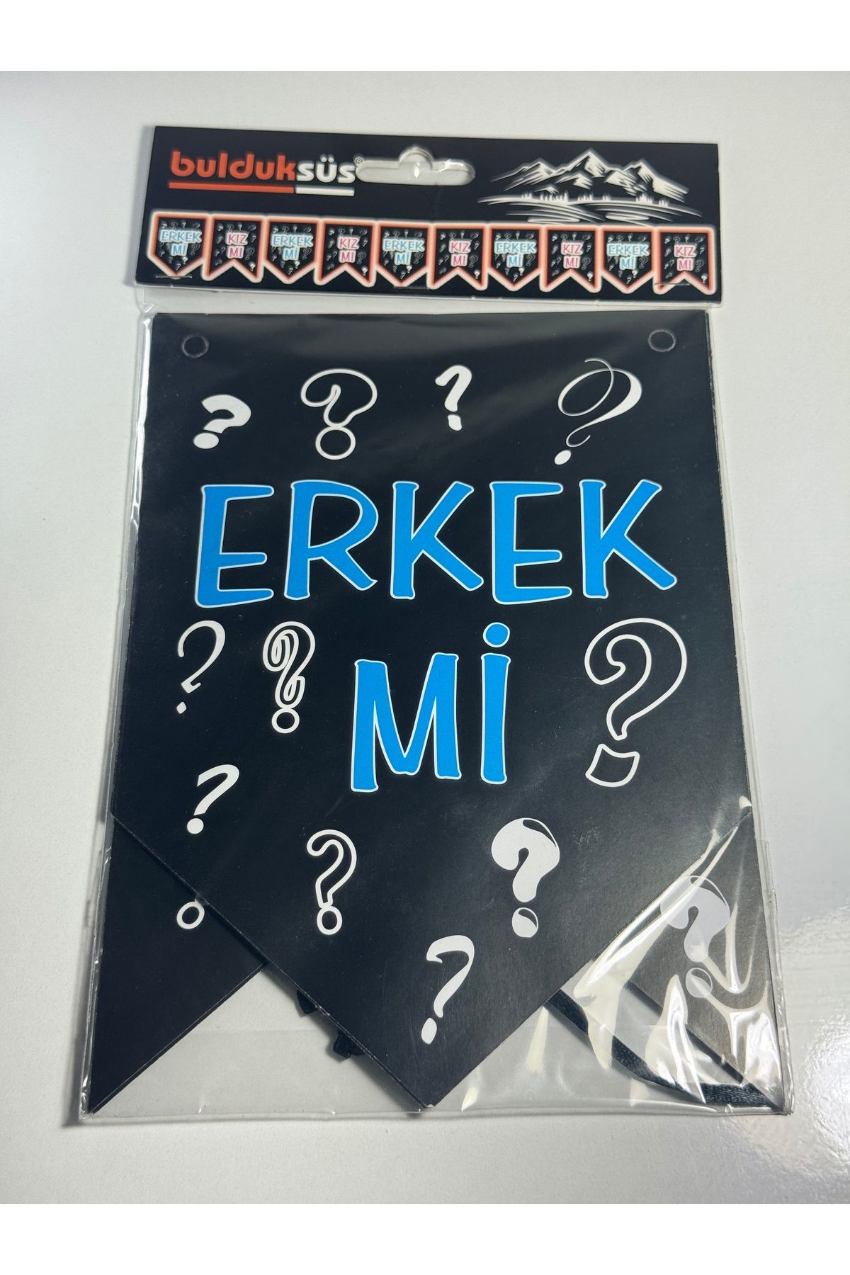 shop Cinsiyet Partisi Kız mı Erkek mi Banner Uzar Yazı