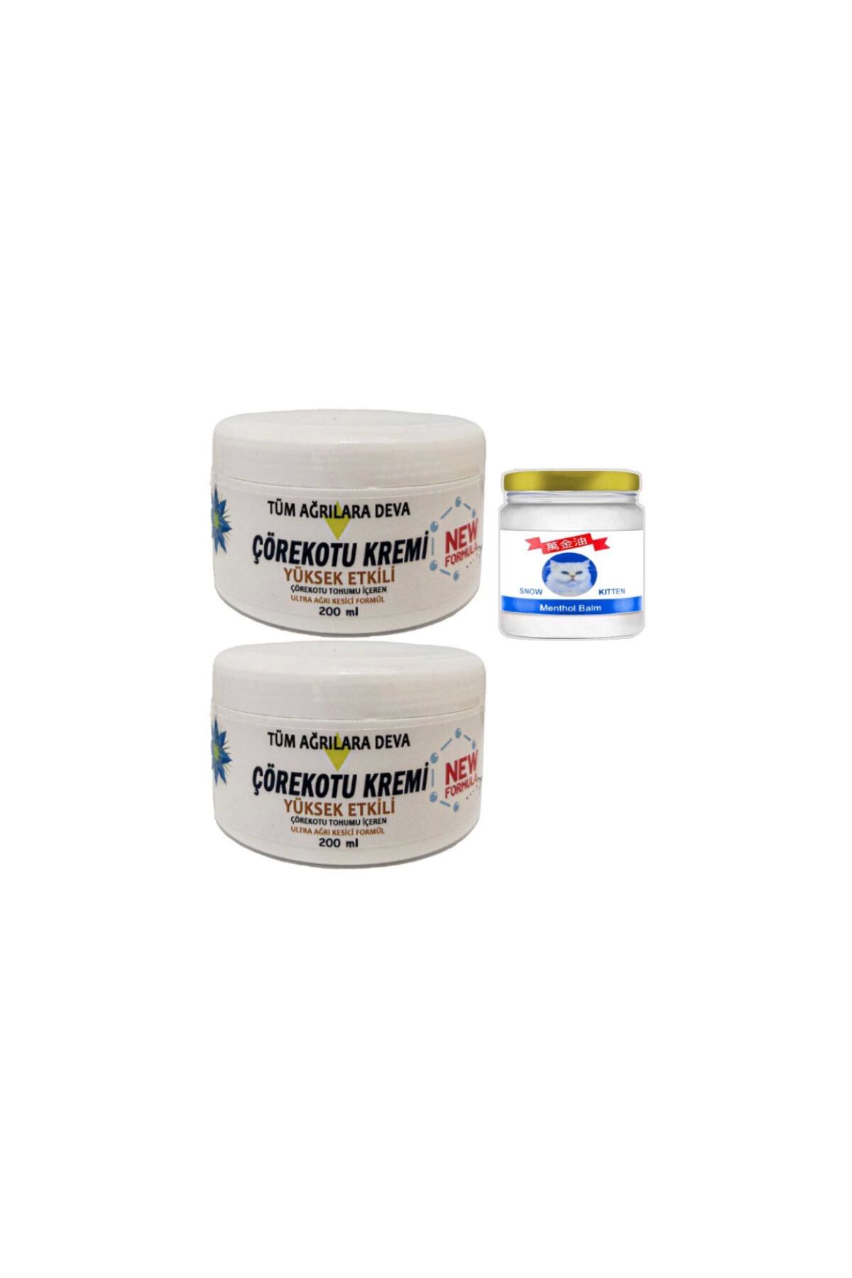 hayalimsah Çörek Otu Kremi XL Boy Agrilar İçin 2x200 ml+Snow Kitten 50 ml Menthol Balm