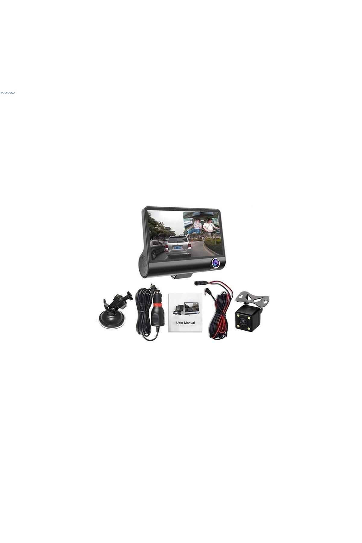 LEERFEI LF-504 ÇİFT LENSLİ ARAÇ İÇİ DİKİZ GPS DASHCAM WIFI ARABA KAMERASI