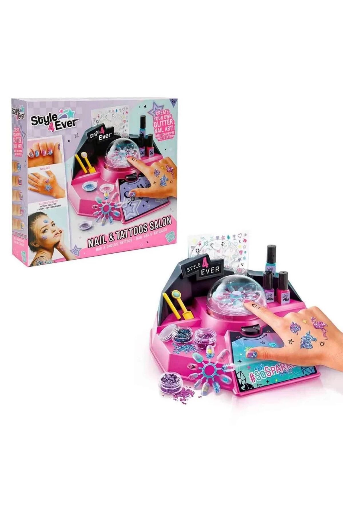 Tower Toys Style 4 Ever Tırnak ve Dövme Stüdyosu Küçük Prensesler İçin S00028668