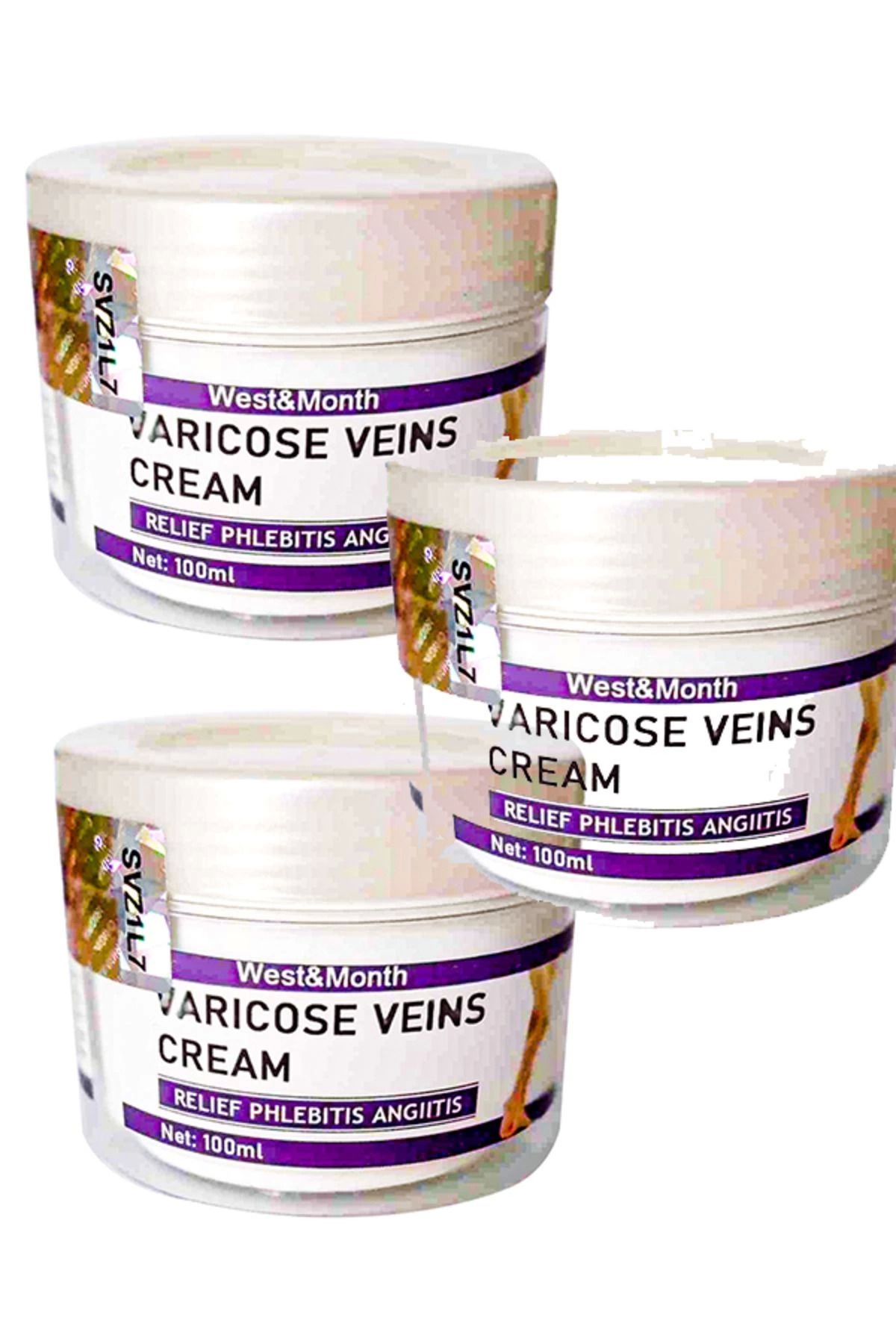 Heez Varix Varicose Veins West&Month Leg Bakım Kremi 100 ml X 3 adet