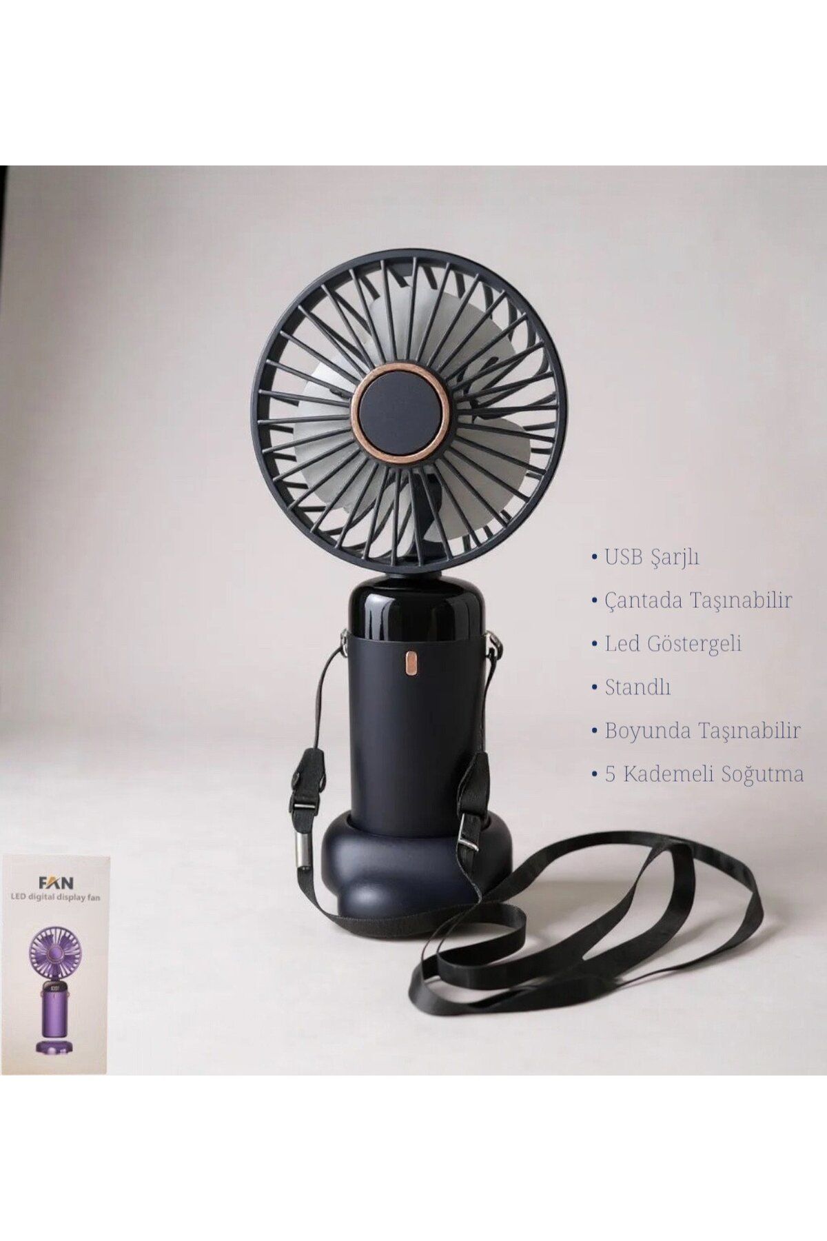 Brokoli Home USB Şarjlı El Fanı I Mini Taşınabilir Fan I Yaz Serinleticisi I Vantilatör I Şarjlı Masa Üstü Fan
