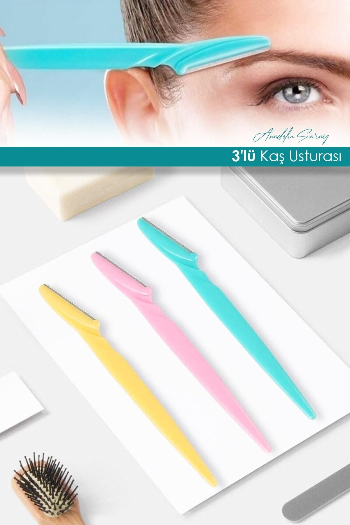 teknotrust 3'lü Kaş ve Yüz Usturası Seti, Jilet ve Epilasyon Aracı