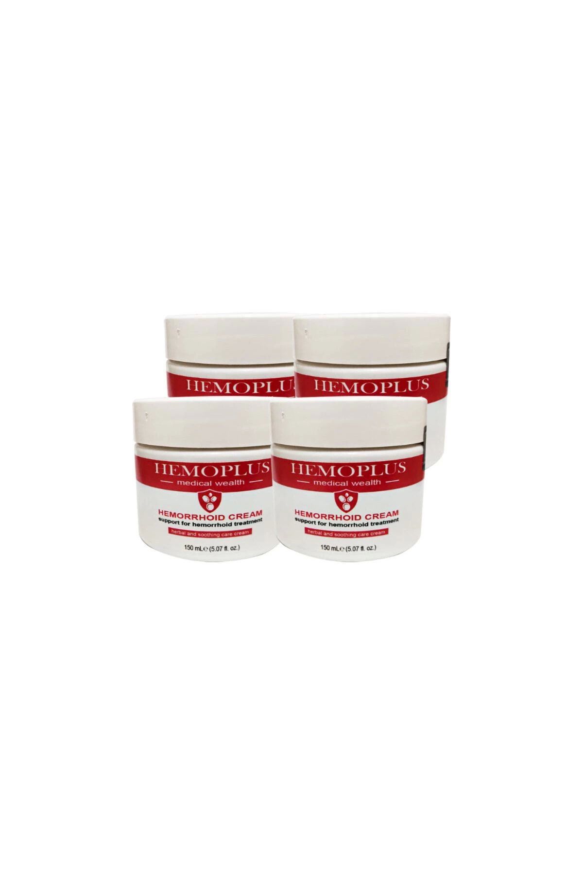 ÖYKÜ VE YİĞİT Hemoplus Büyük Boy Hemeroid Krem 4 Adet 150 ml Ba.sur Kremi