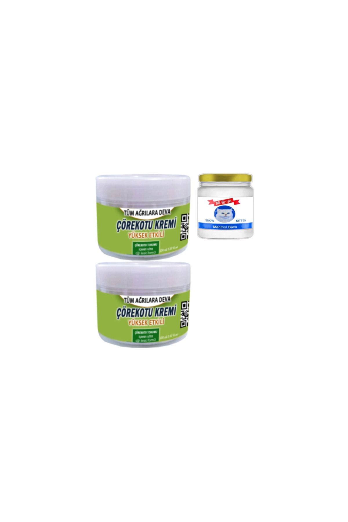 hayalimsah Çörek Otu Kremi 2x150 ml Agrilar için+Snow Kitten 50 ml Menthol Balm