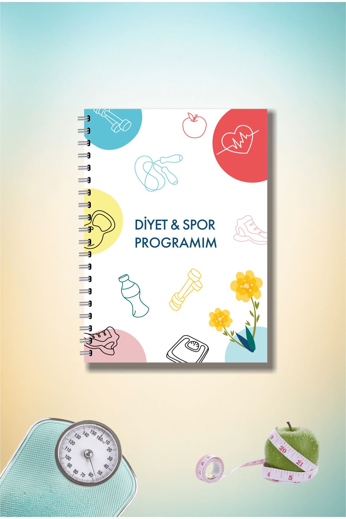 BULUT DİJİTAL Diyet ve Spor Programı Takip Defteri & Diyet Defteri